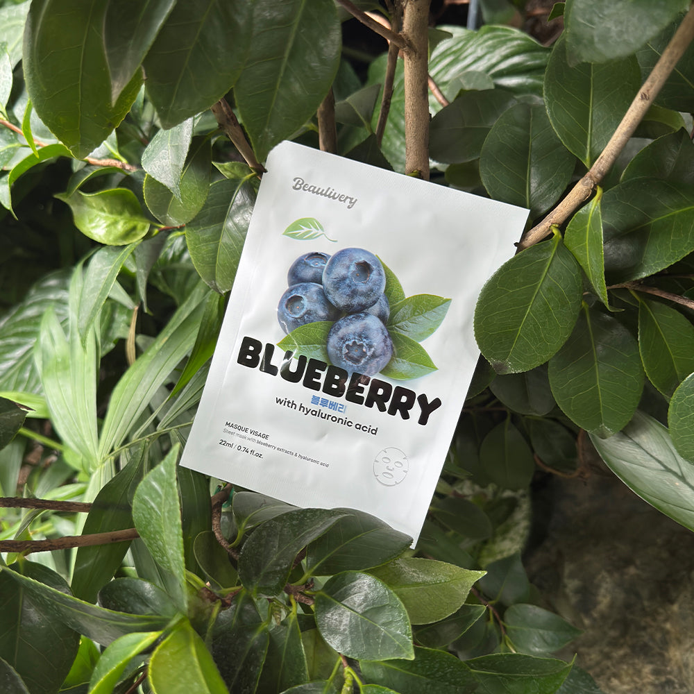 Blueberry with Hyaluronic Acid Sheet Mask Pack