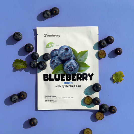 Blueberry with Hyaluronic Acid Sheet Mask Pack