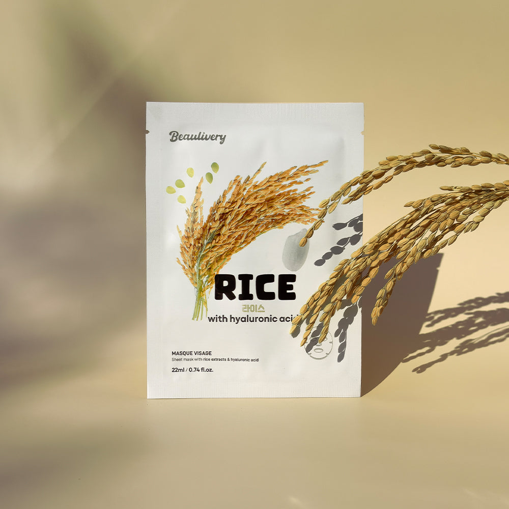 Rice with Hyaluronic Acid Sheet Mask Pack
