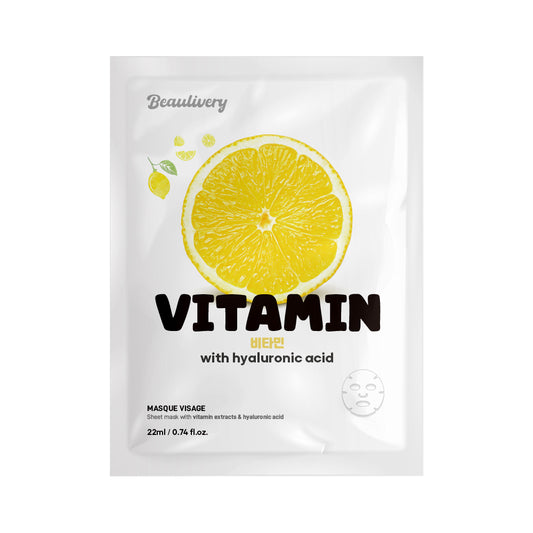 Vitamin with Hyaluronic Acid Sheet Mask Pack