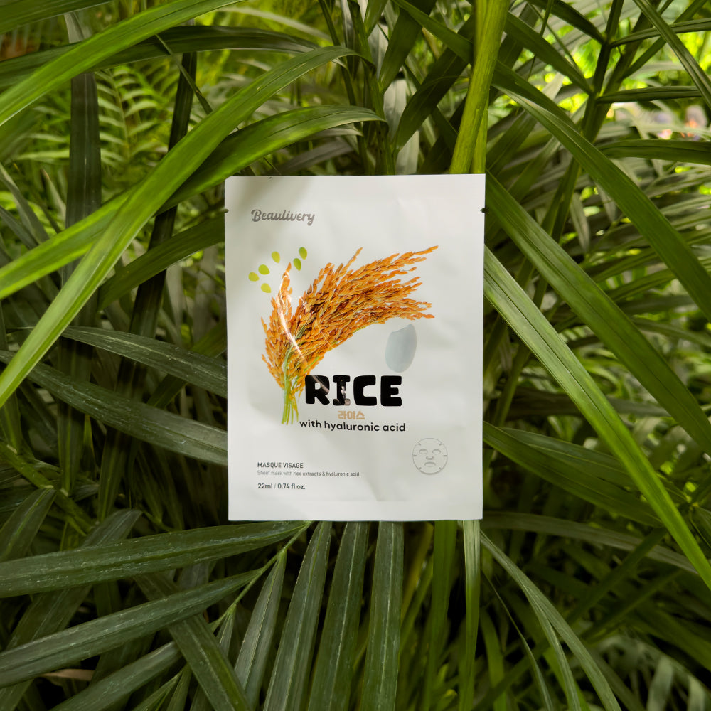 Rice with Hyaluronic Acid Sheet Mask Pack